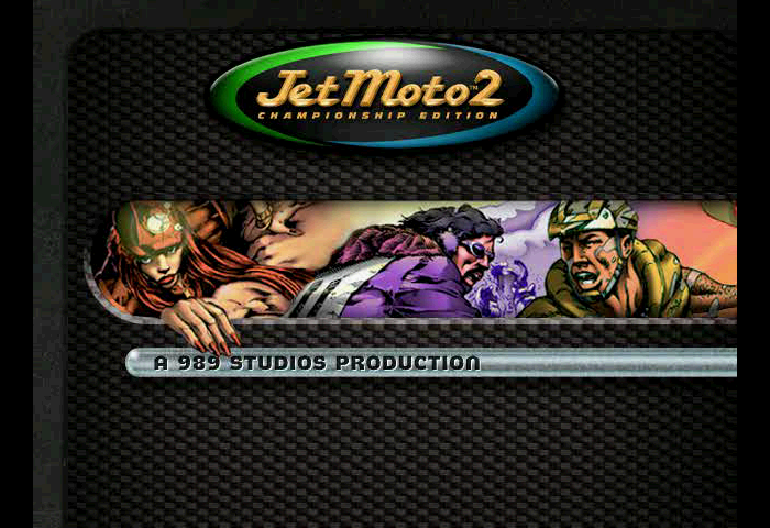 Jet Moto 2 Title Screen